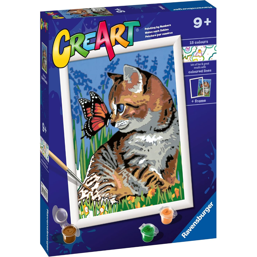 Ravensburger CreArt Serie D Classic - Gattino e farfalla  28935