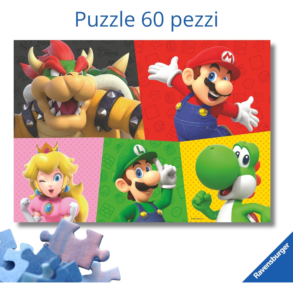 Ravensburger Puzzle 60 PC - Super Mario 12004328