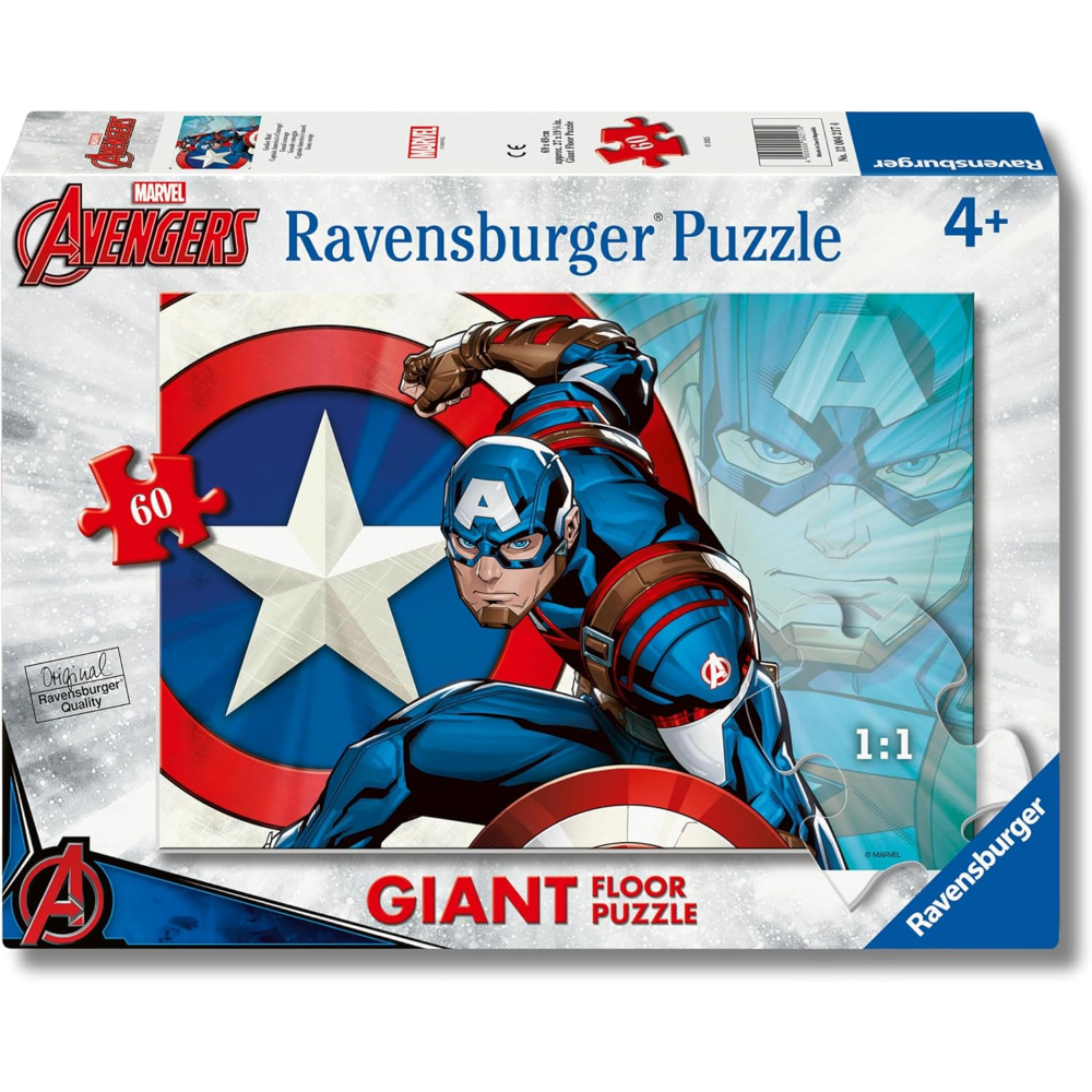 Ravensburger Puzzle 60 PC - Captain America 12004217