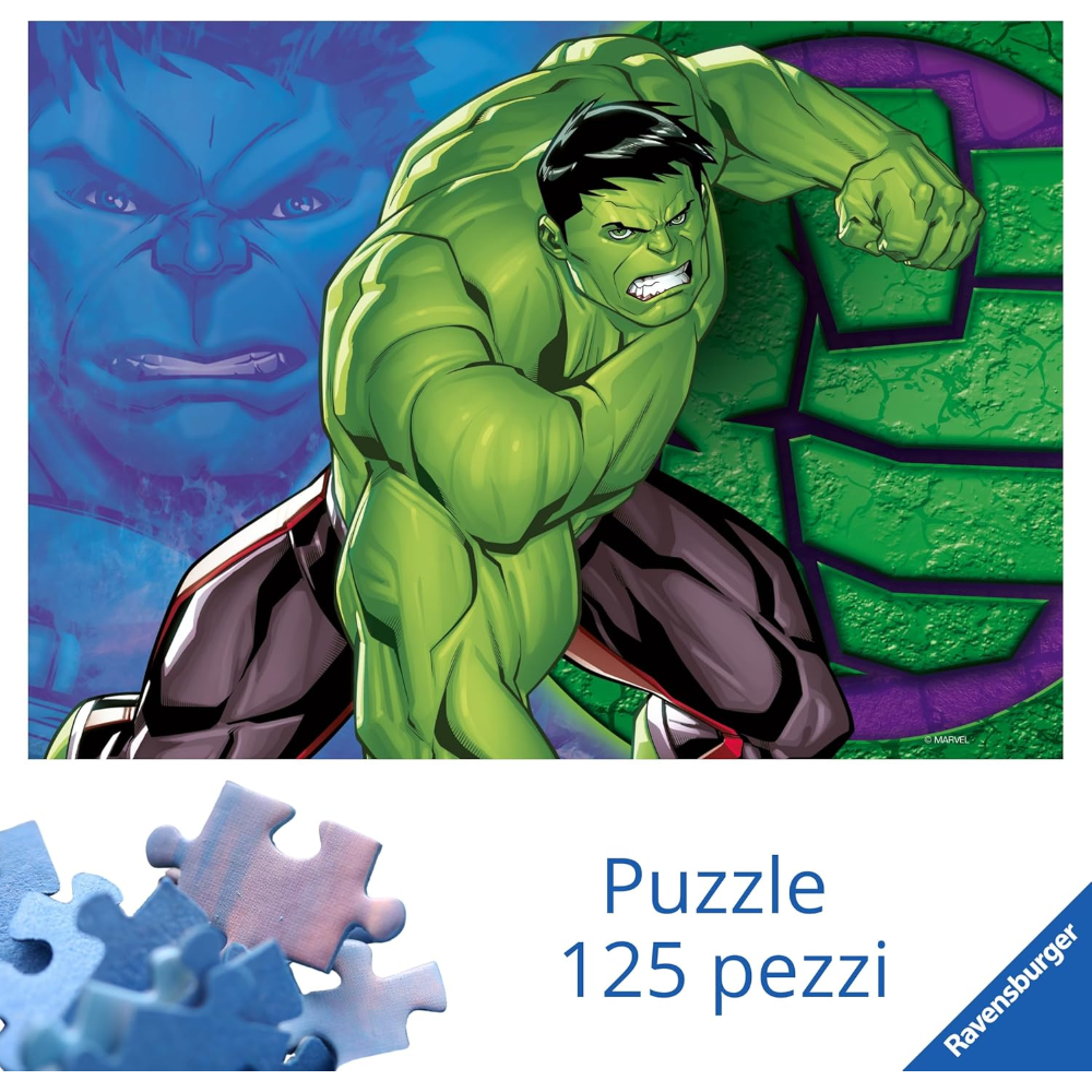 Ravensburger Puzzle 125 PC - Hulk 12004218