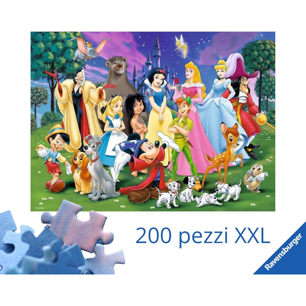 Ravensburger Puzzle 200 PC XXL - Amici di Disney 12698
