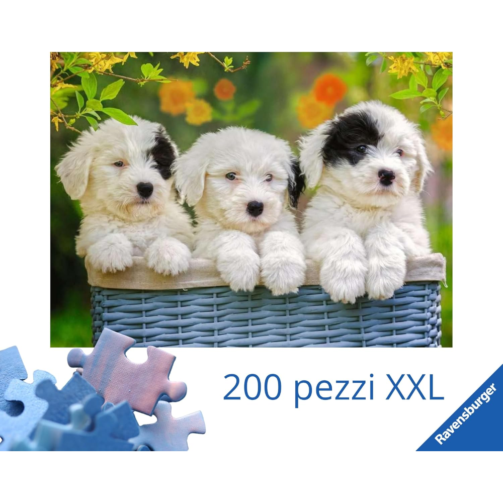 Ravensburger Puzzle 200 PC XXL - Trio di cuccioli 12765