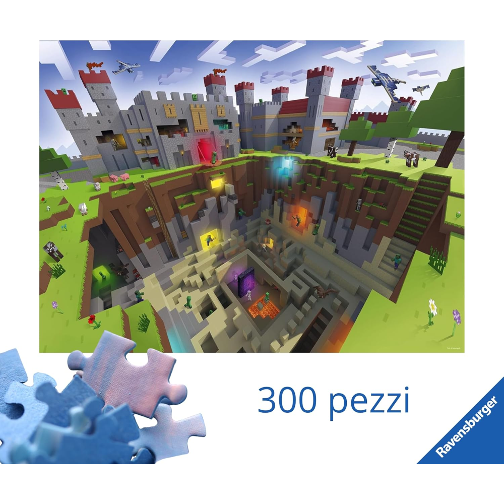 Ravensburger Puzzle 300 PC XXL - Minecraft 13334