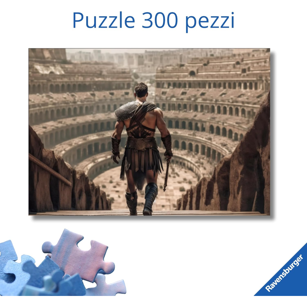 Ravensburger Puzzle 300 PC - L'entrata del gladiatore 12004037