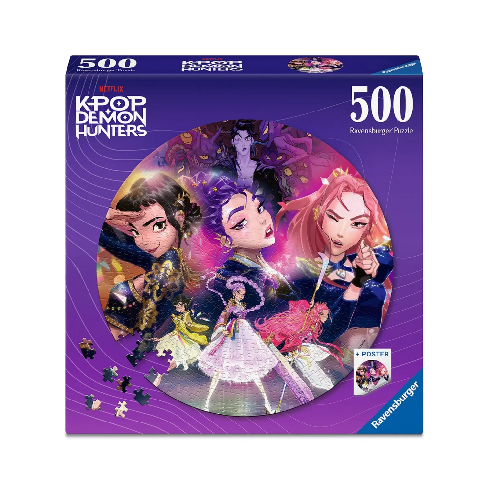 Ravensburger Puzzle 500 PC Round - K-Pop Demon Hunters 12002052