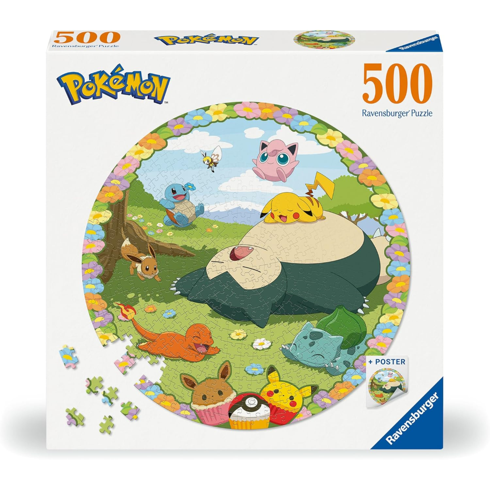Ravensburger Puzzle 500 PC Round - Pokémon 12001131