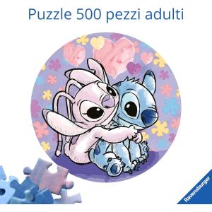 Ravensburger Puzzle 500 PC Round - Stitch 17581