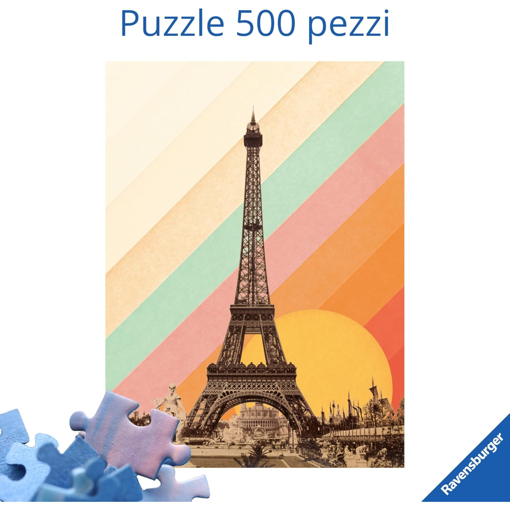 Ravensburger Puzzle 500 PC - Arcobaleno su Parigi 12001741
