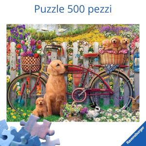 Ravensburger Puzzle 500 PC - Amici pelosi in giardino 12000209