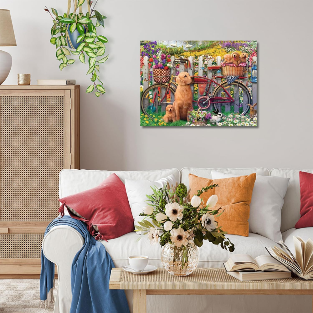 Ravensburger Puzzle 500 PC - Amici pelosi in giardino 12000209