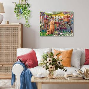 Ravensburger Puzzle 500 PC - Amici pelosi in giardino 12000209