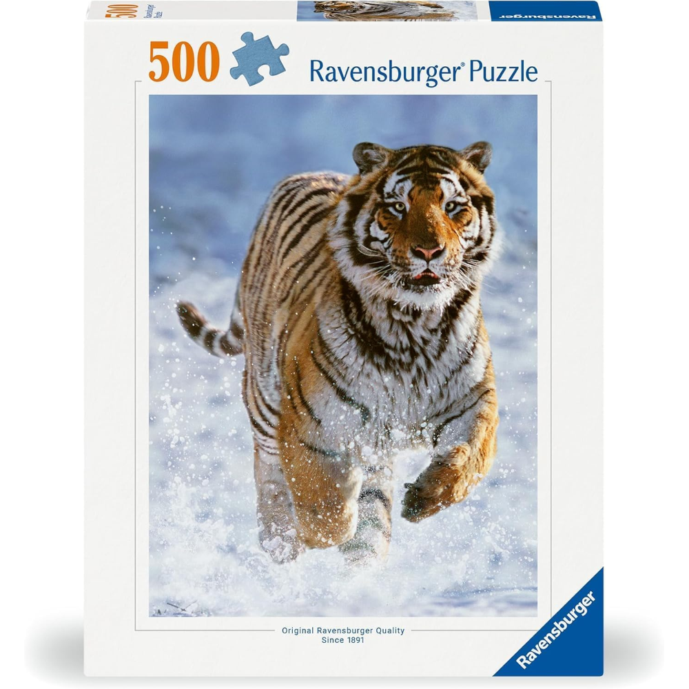Ravensburger Puzzle 500 PC - Tigre sulla neve 12000148