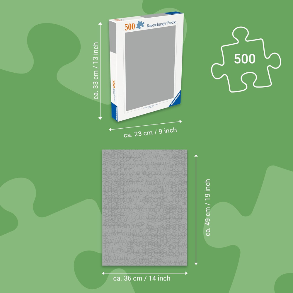 Ravensburger Puzzle 500 PC - Tigre sulla neve 12000148