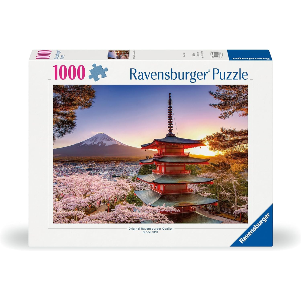 Ravensburger Puzzle 1000 PC - Ciliegi in fiore e Monte Fuji 12000582