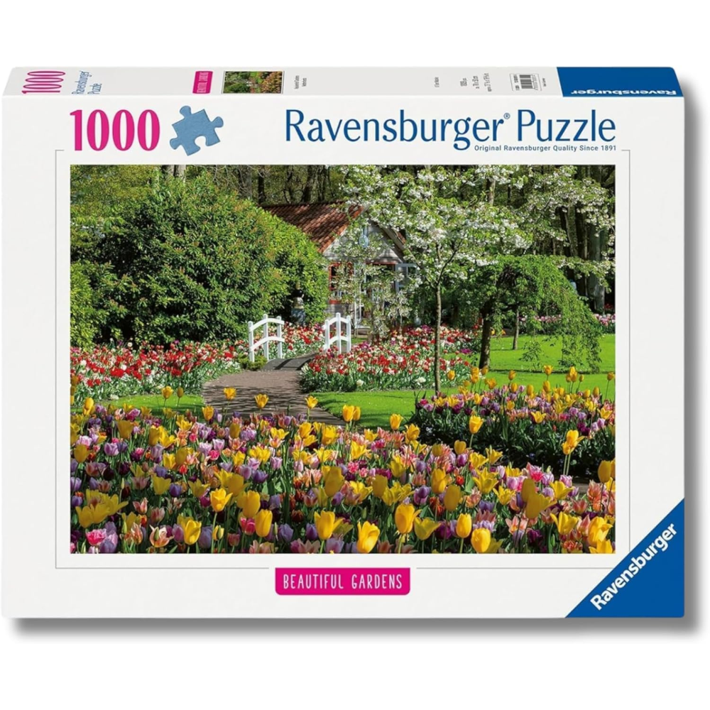 Ravensburger Puzzle 1000 PC Highlight: Beautiful Gardens - Parco Keukenhof, Paesi Bassi 12000851