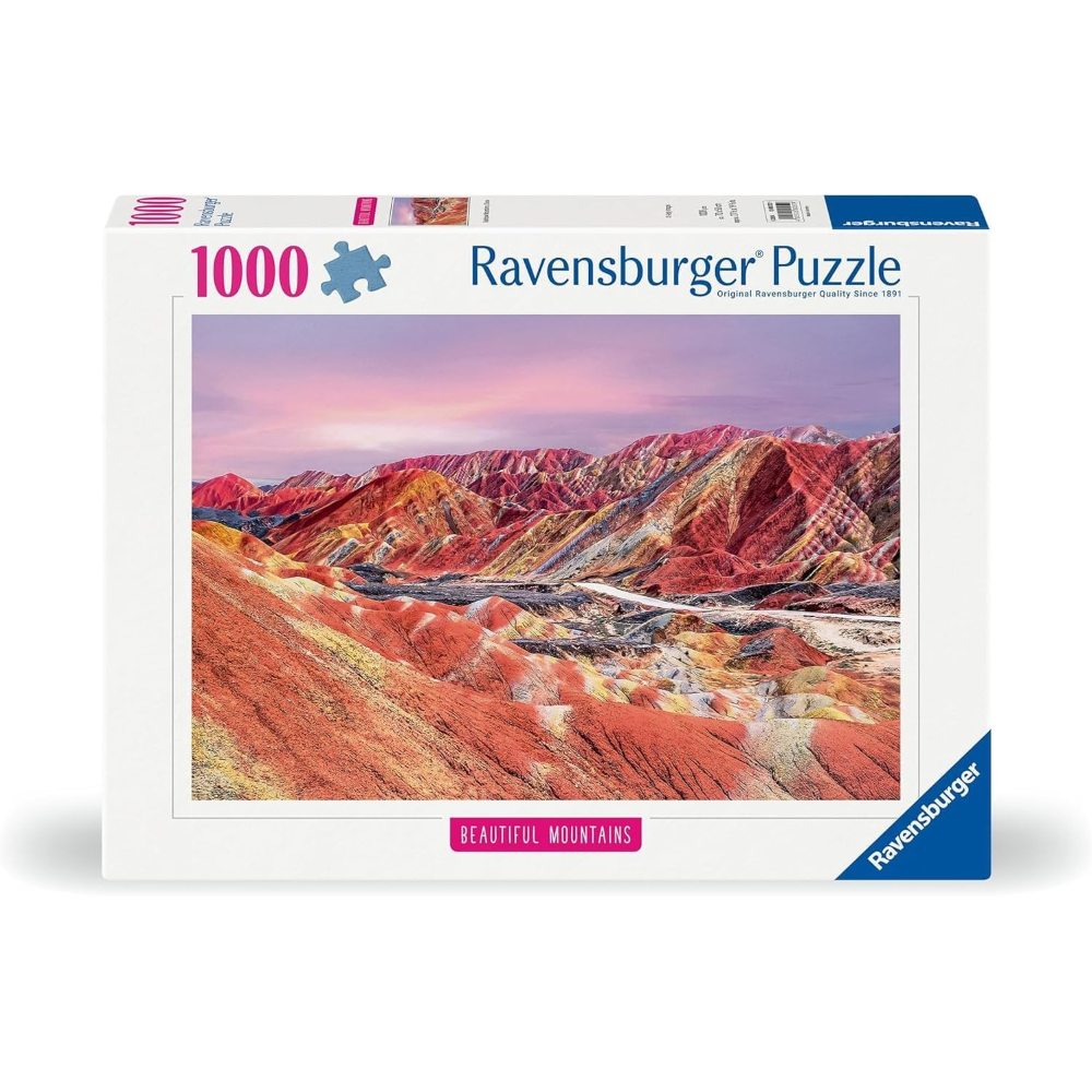 Ravensburger Puzzle 1000 PC Highlight: Beautiful Mountains - Montagne Arcobaleno, Cina 12000252