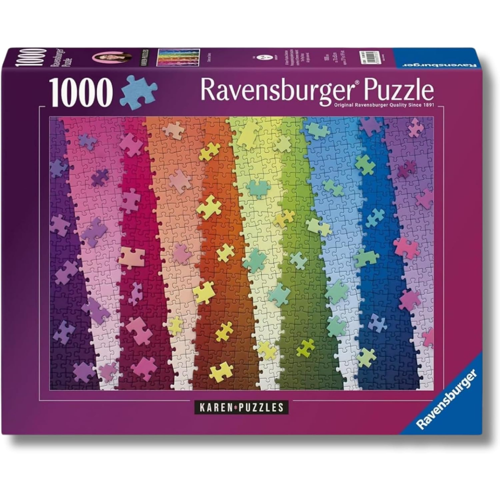 Ravensburger Puzzle 1000 PC illustrated - Colors on Colors - Karen Puzzles 12001027