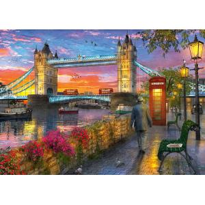 Ravensburger Puzzle 1000 PC illustrated - Tower Bridge al tramonto 12000041