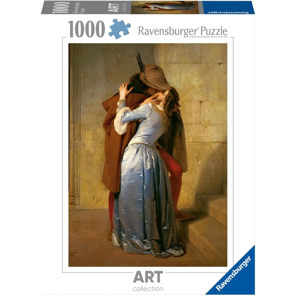 Ravensburger Puzzle 1000 PC Art Collection - Hayez: Il bacio 12000061