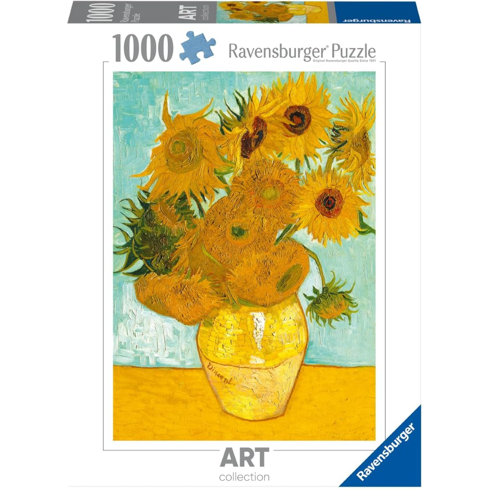 Ravensburger Puzzle 1000 PC Art Collection - Van Gogh: Vaso di girasoli 12000070