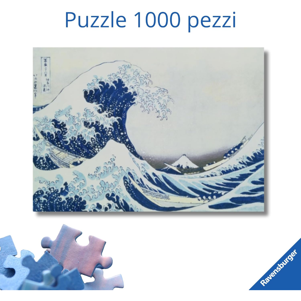 Ravensburger Puzzle 1000 PC Art Collection - The great wave off kanagawa 12000107