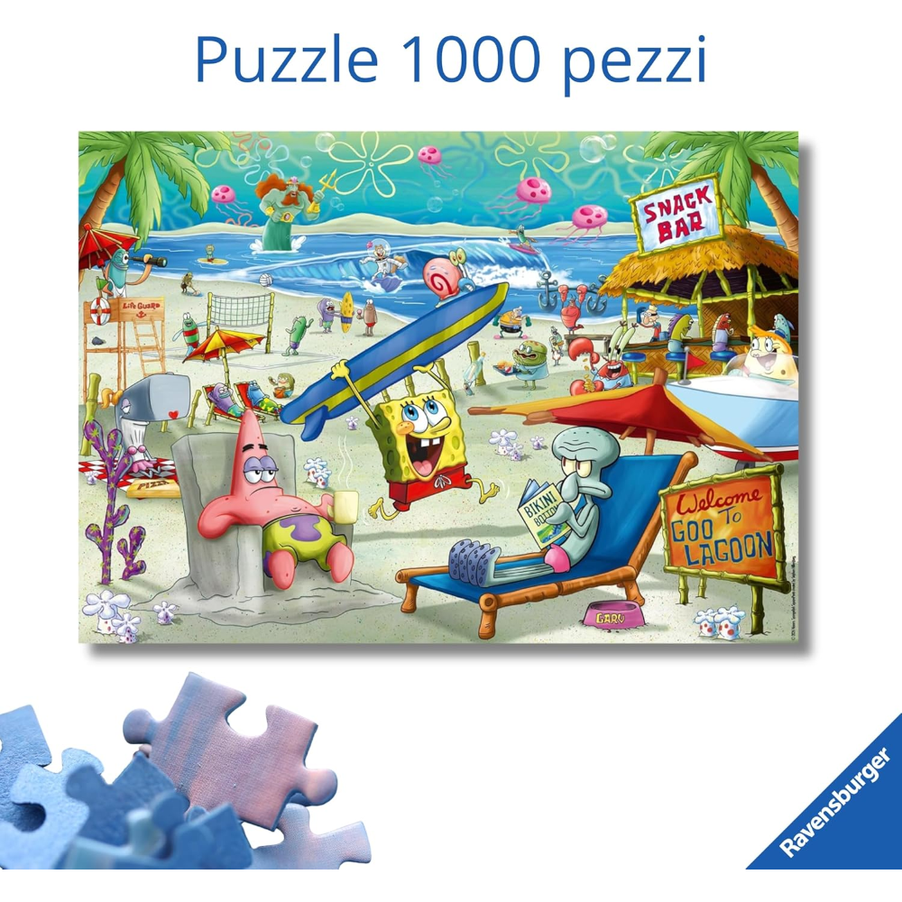 Ravensburger Puzzle 1000 PC Licensed - Spongebob 12001822