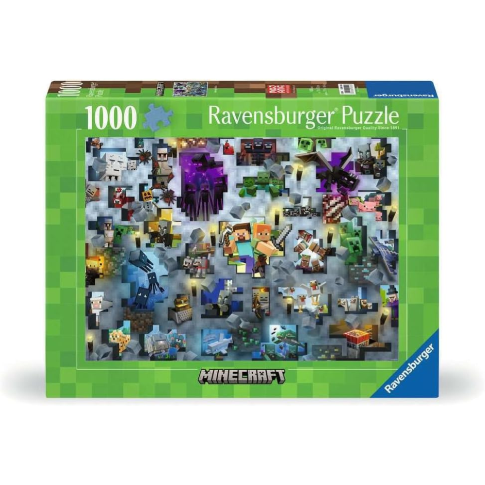 Ravensburger Puzzle 1000 PC Licensed - Minecraft Mobs 12000422