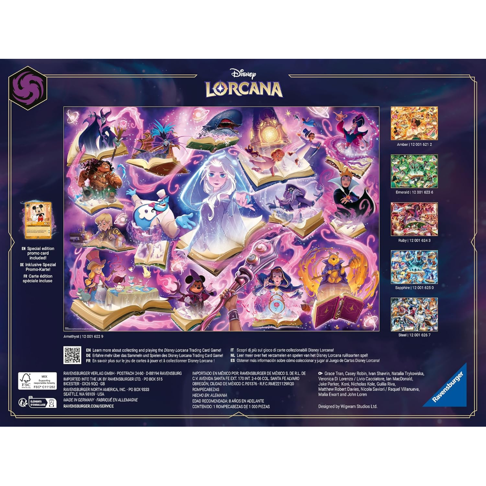 Ravensburger Puzzle 1000 PC Lorcana - Lorcana puzzle: Ametista 12001622