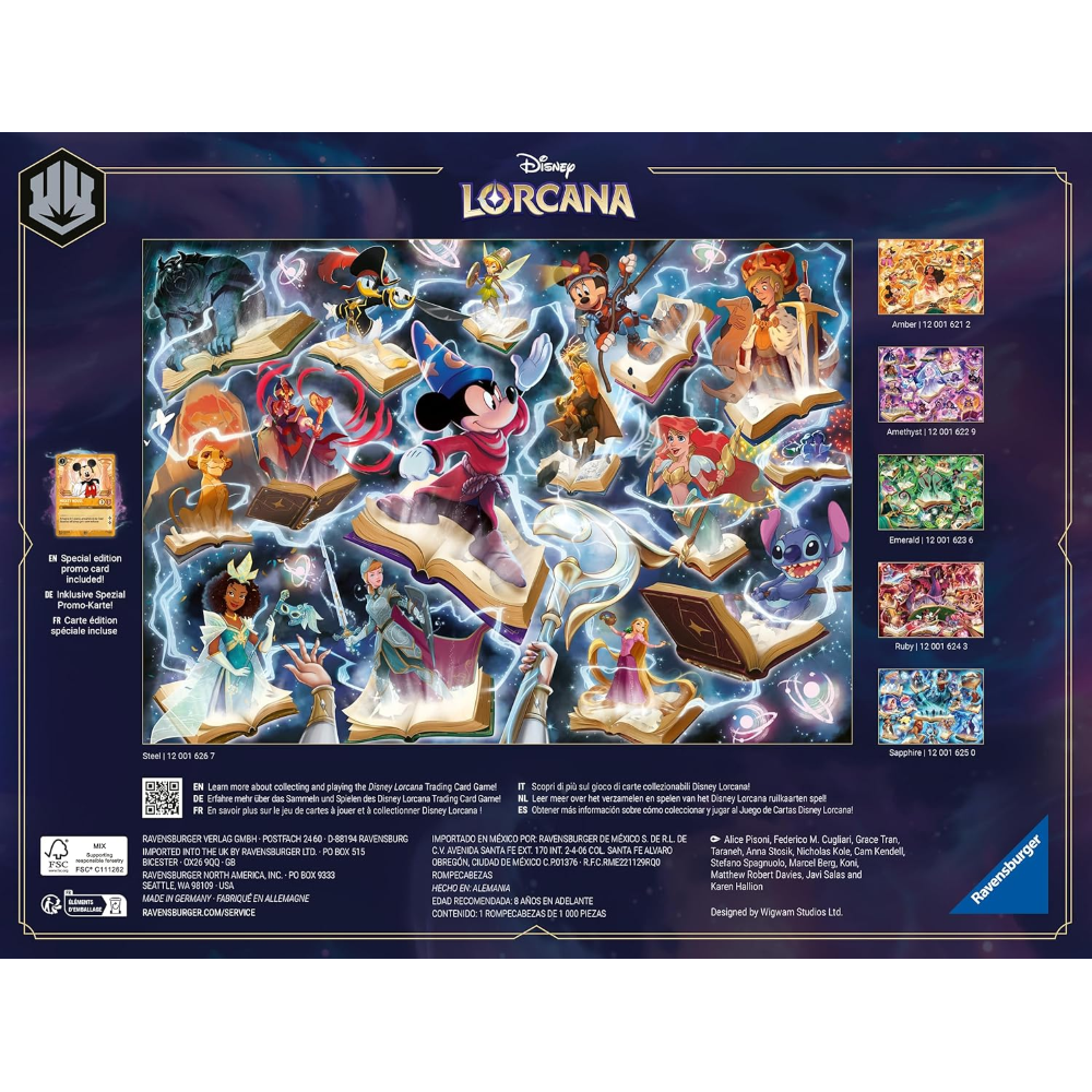 Ravensburger Puzzle 1000 PC Lorcana - Lorcana puzzle: Acciaio 12001626