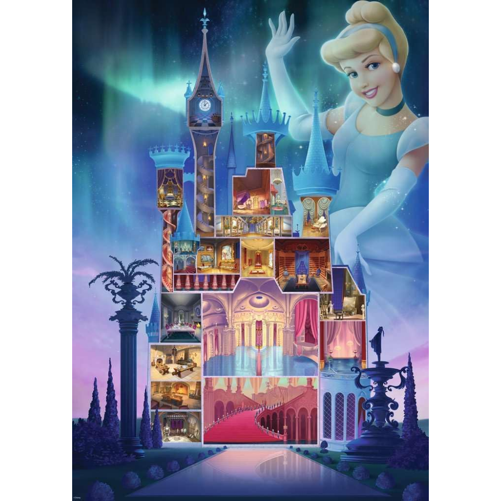 Ravensburger Puzzle 1000 PC Disney Castles - Cenerentola 12000259