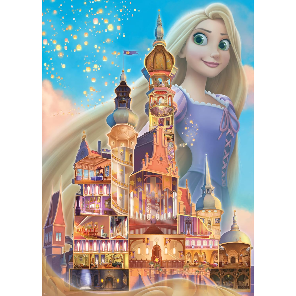 Ravensburger Puzzle 1000 PC Disney Castles - Rapunzel 12000264