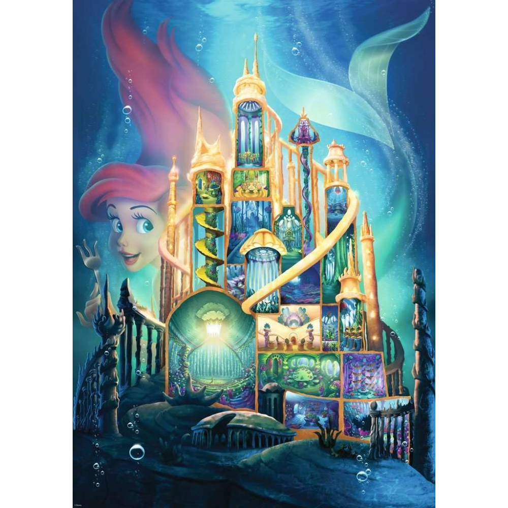 Ravensburger Puzzle 1000 PC Disney Castles - Ariel 12000265