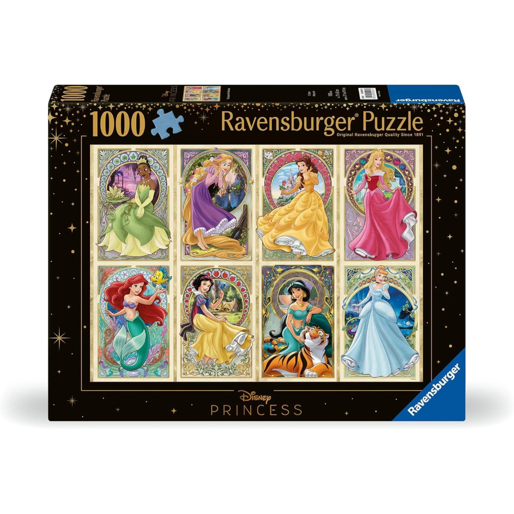 Ravensburger Puzzle 1000 PC Disney - Principesse dell'Art Nouveau 12000497