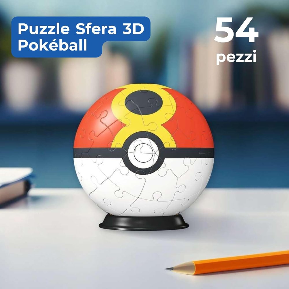 Ravensburger Puzzle 3D - Puzzleball 54 pc Pokémon Repeat Ball 11628