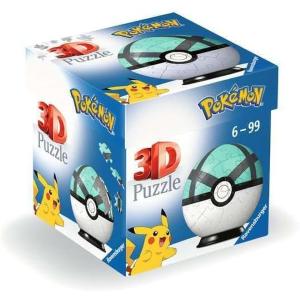 Ravensburger Puzzle 3D - Puzzleball 54 pc Pokémon Net Ball verde 11581