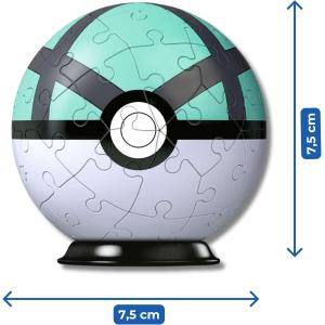 Ravensburger Puzzle 3D - Puzzleball 54 pc Pokémon Net Ball verde 11581