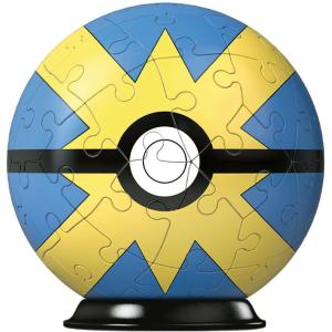 Ravensburger Puzzle 3D - Puzzleball 54 pc Pokémon Quick Ball gialla-blu 11580