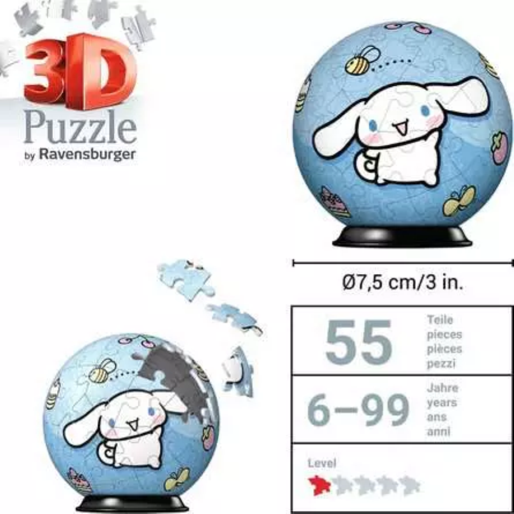 Ravensburger Puzzle 3D - Puzzleball 54 pc Cinnamonroll 11099358