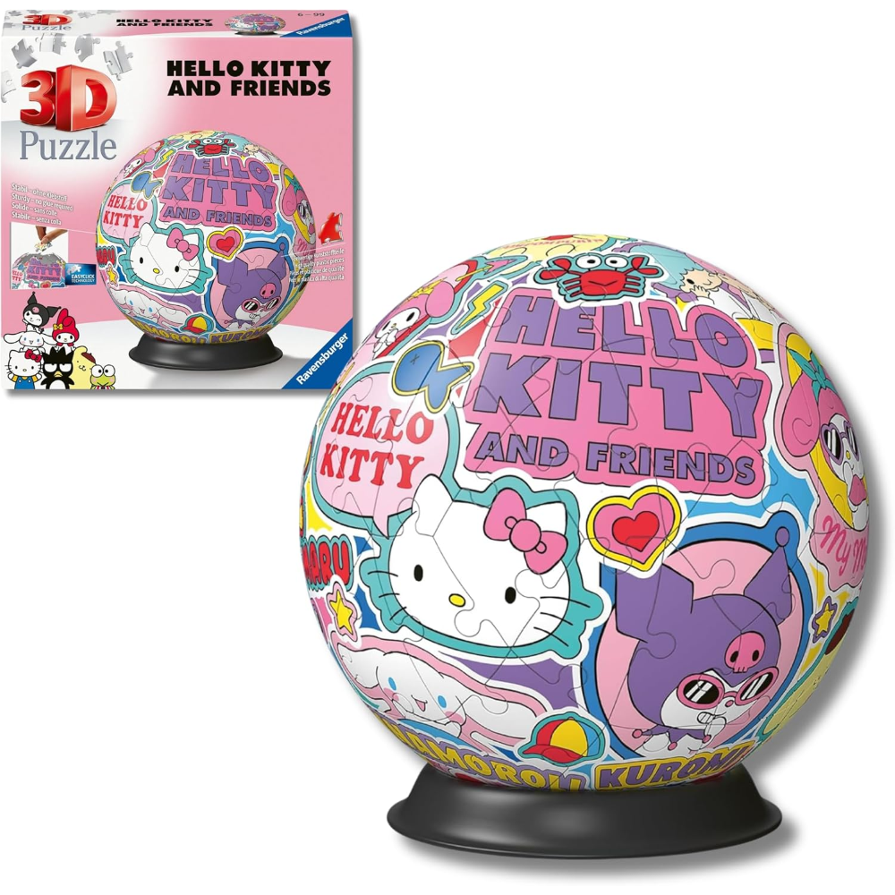Ravensburger Puzzle 3D - Puzzleball 72 pc - Hello Kitty 11630