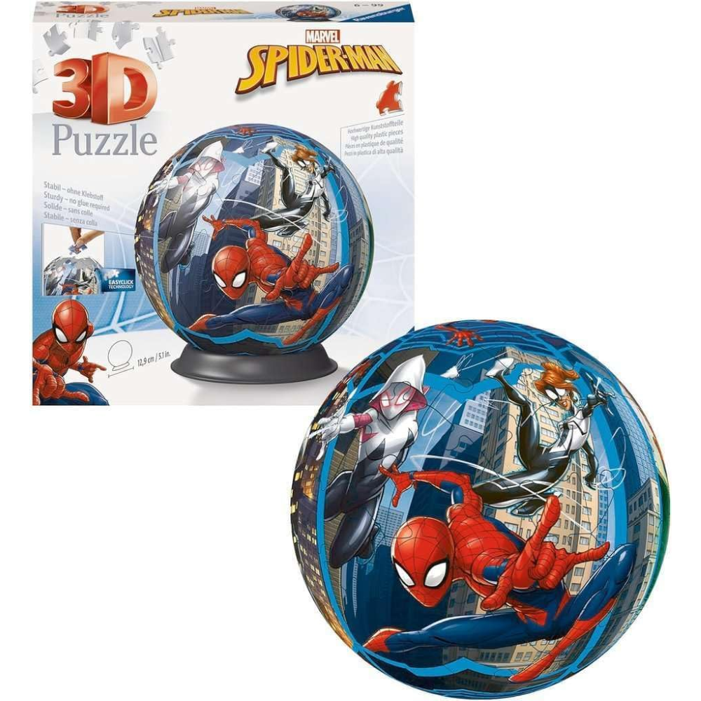 Ravensburger Puzzle 3D - Puzzleball 72 pc - Spiderman 11563