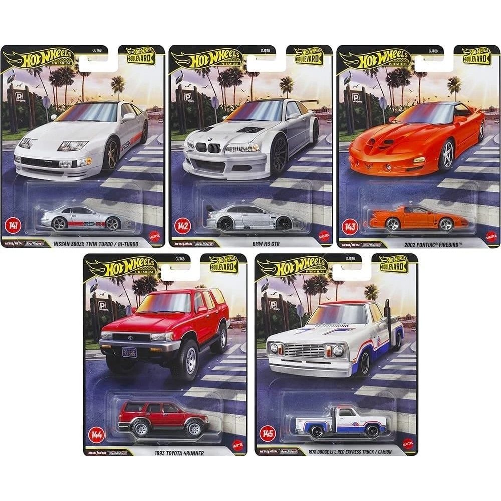 HOT WHEELS Boulevard Macchinine Car Culture Premium Pack 1:64 ASSORTITO GJT68- 978F