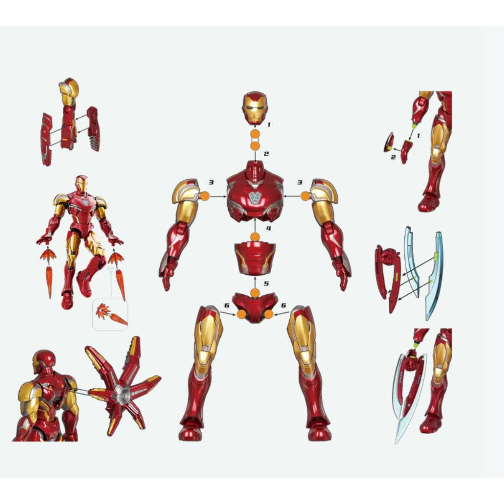 Blokees - Marvel Hero - Champion Class 01 - 73920  Iron Man MK85 EX Model Kit 