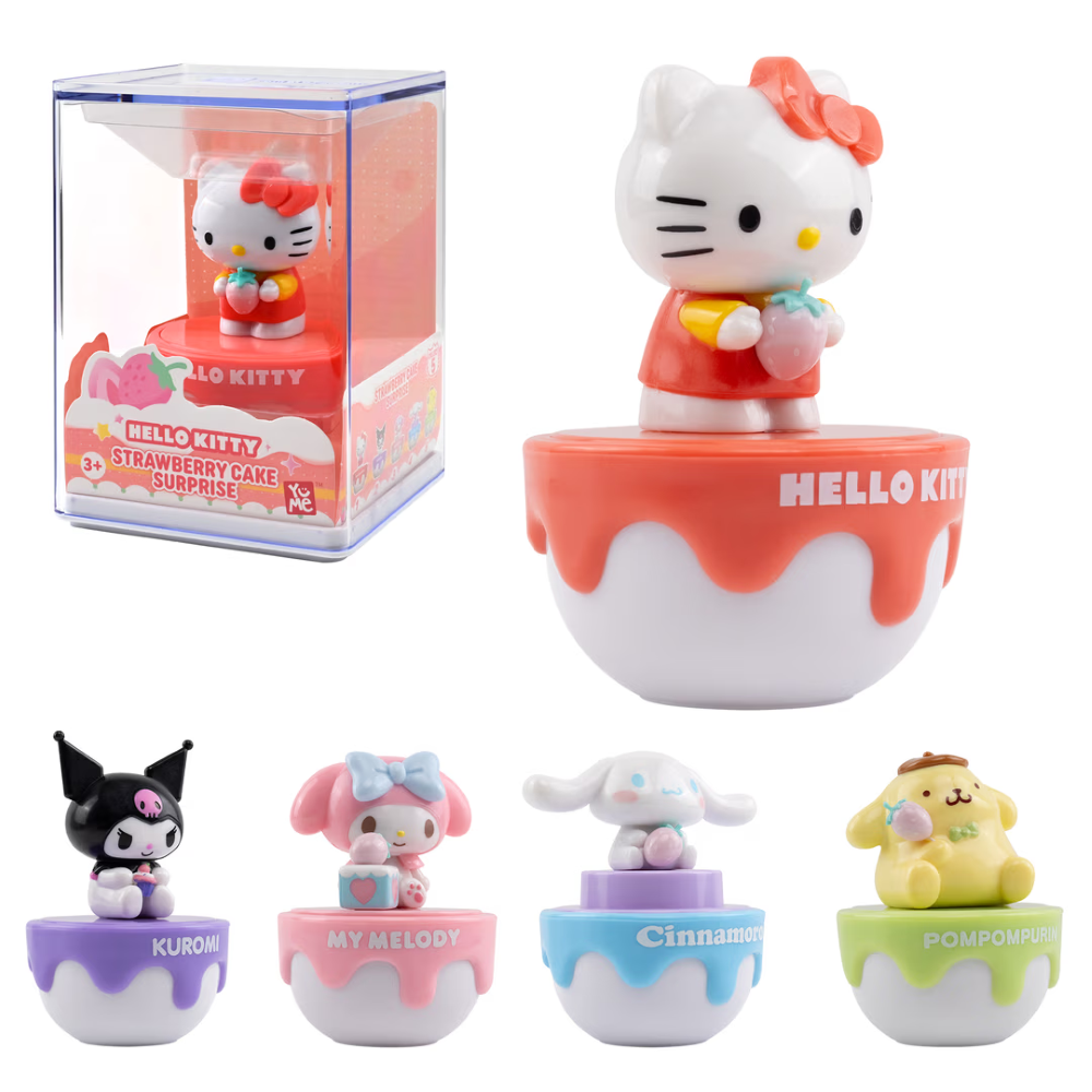 YuMe Window Box - Hello Kitty and Friends Strawberry Cake Surprise Capsules (5 Designs)12PZ 11670