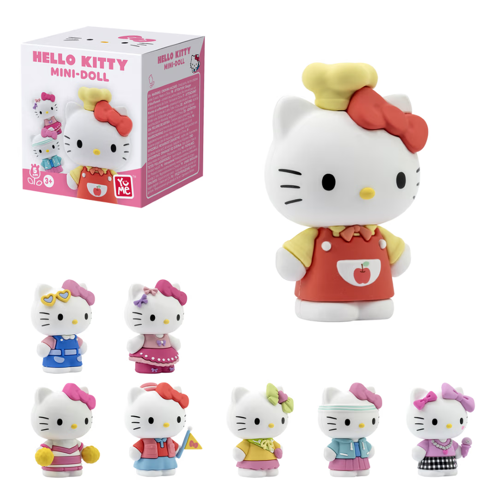 YuMe Blind Box - Hello Kitty 5cm Mini-Doll Cute Outfits Series - PDQ (12 Units) 11533