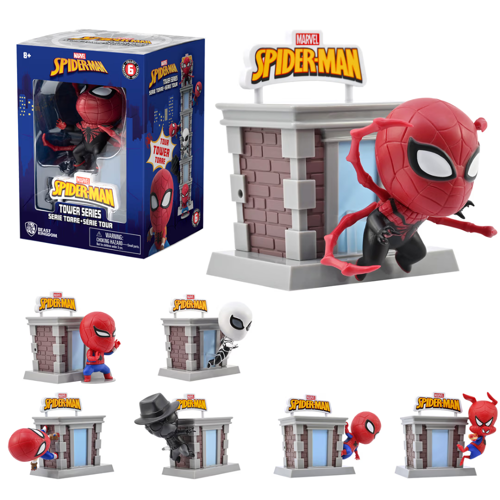 YuMe Window Box - Hero Box Spider-Man - Tower Series - ASSORTED CTN  (12 Units) 19716