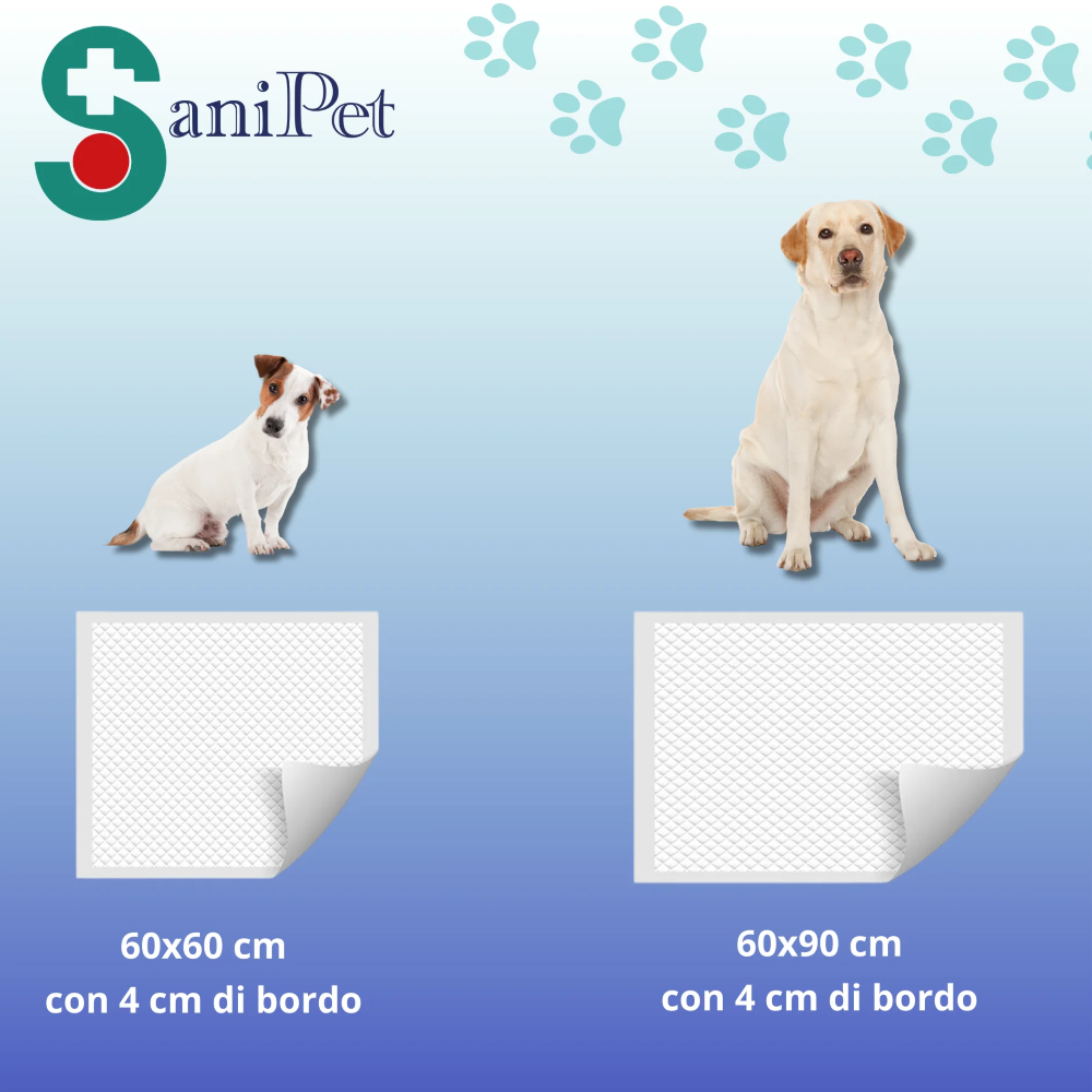 SANI PET - TRAVERSA ASSORBENTE  PER ANIMALI - 60X90 - 10PZ