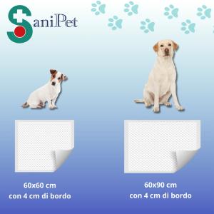 SANI PET - TRAVERSA ASSORBENTE  PER ANIMALI - 60X90 - 10PZ