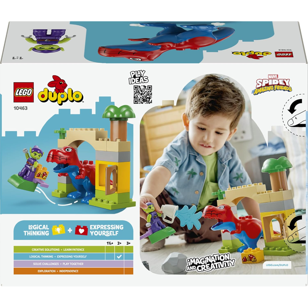 LEGO DUPLO SPYDEY - Dinosauro Spidey-Rex vs. Goblin 10463
