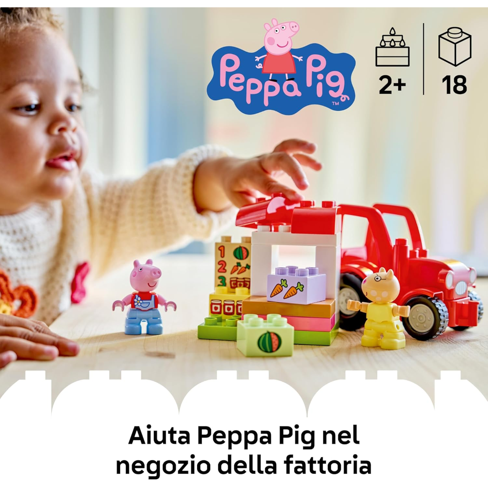 LEGO DUPLO - PEPPA PIG  Trattore e mercato 10468