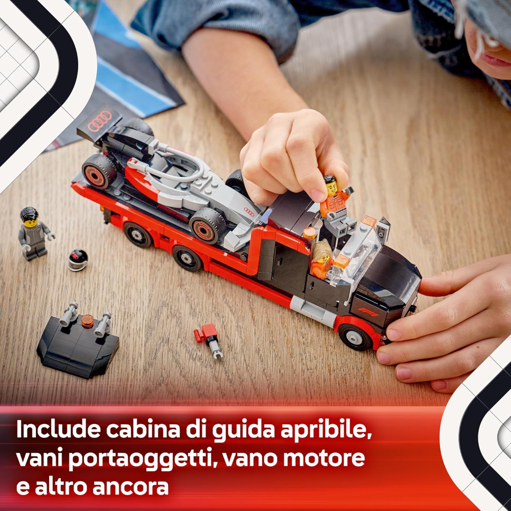 LEGO CITY - Display Truck F1® con auto da corsa Audi F1® 60493